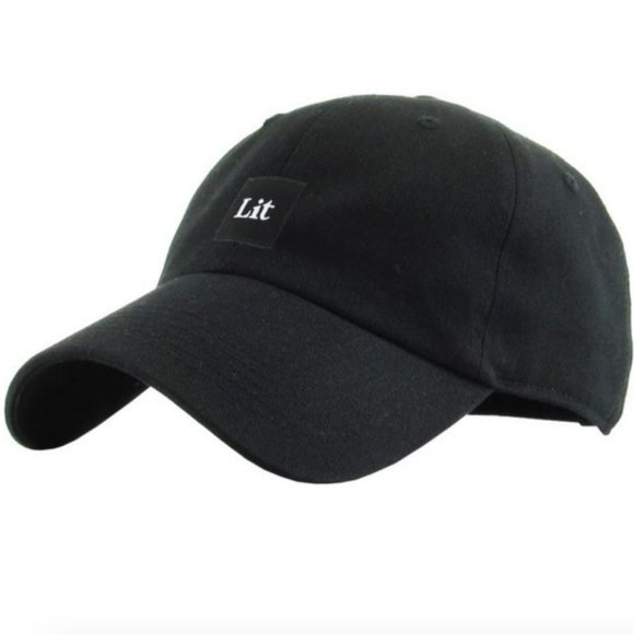 Accessories - Lit Patch Dad Hat Black